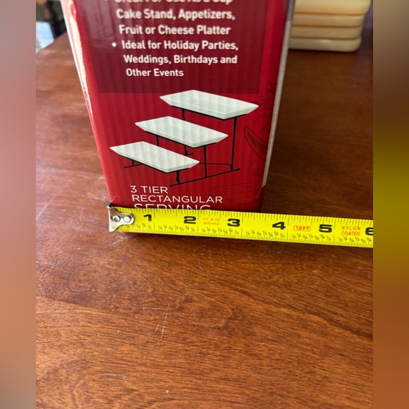 Parini Cookware 3 Tier Rectangular Serving Plate Set. NIB - Picture 8 of 9